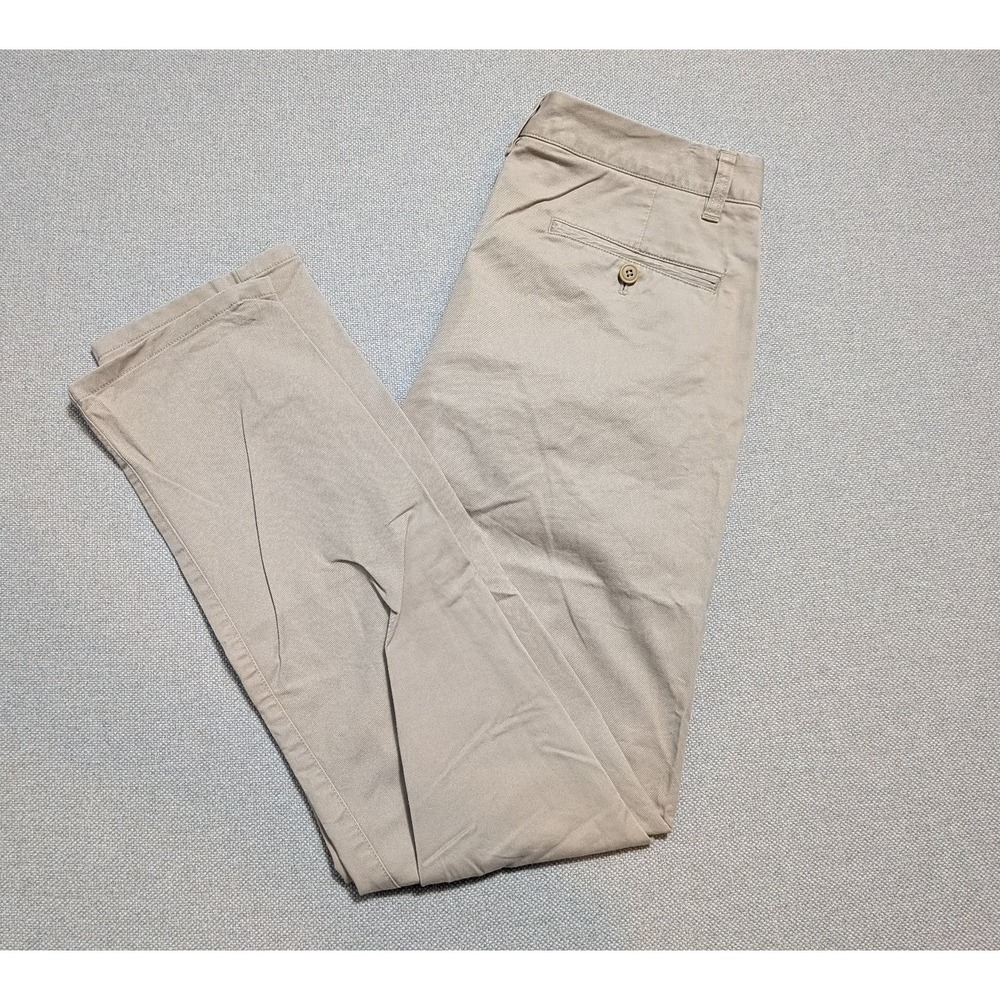 BONOBOS Mens Pants Khaki 31x32 Chino Stretch Pockets Slim Casual Business Travel